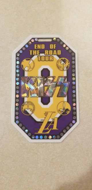 Kiss End Of The Road Tour Kobe Bryant Tribute Vip Pass