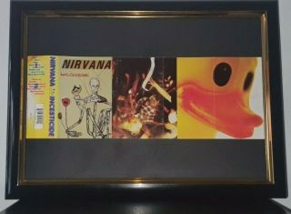 Nirvana Incesticide Hand Signed By Kurt Cobain With Framed Display Authentic