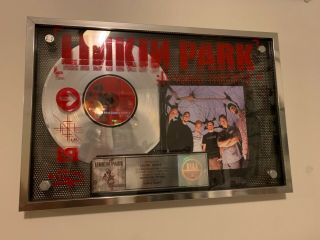 Linkin Park Riaa Platinum Record Award 1 Million Copies - Hybrid Theory