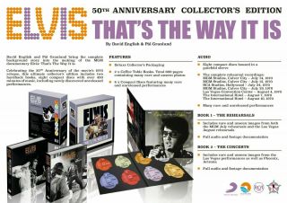 Elvis That ' s The Way It Is - 50th Ann Edition FTD boxset 8 CD,  2 BOOKS 2
