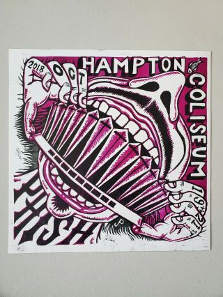 Jim Pollock Phish Print Poster Hampton Coliseum 10/19 10/20 10/21 2018