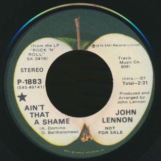 Beatles 1975 JOHN LENNON PROMO ONLY 