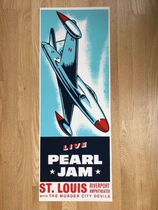 Pearl Jam St Louis 1998 Ames Bros Poster