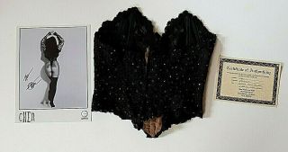 Cher Personally Owned Worn Bustier Corset With Signed Photo By Cher