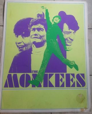 Vintage 1967 The Monkees Tv Poster.