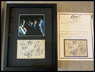 Rolling Stones Autographed Album Page W/brian Jones & Road Manager,  Ian Stewart
