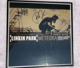 Linkin Park Autographed Meteora (2003) Promo Poster Print 12 X 12 - All Members