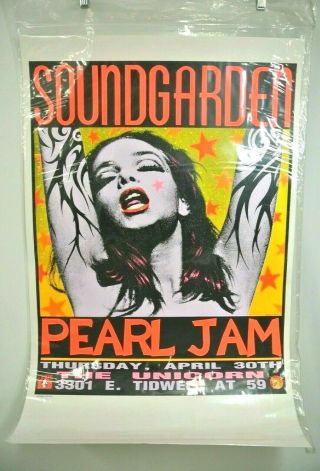 Soundgarden Pearl Jam The Unicorn Silkscreen Poster Kozik 92 - 14 2nd Print Lim Ed