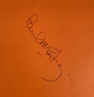 Signed Talk Of The Town Brochure By Paul Mccartney June 1 1968 Beatles Autograph