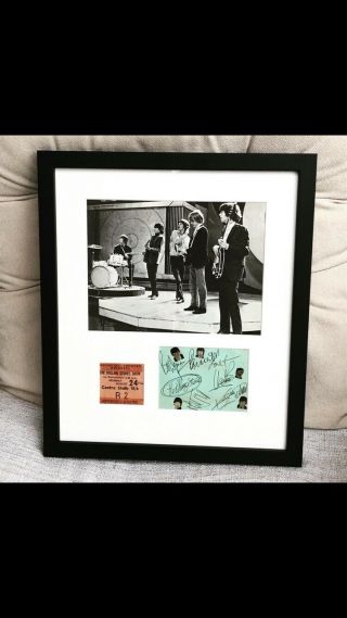 Rolling Stones Full Set Of 5 Autographs: The 1964 Band With Brian Jones