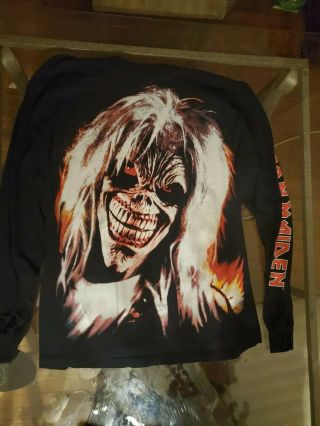 Iron Maiden Brave World Concert Tour Eddie Long Sleeve T Shirt 2000 Xxl