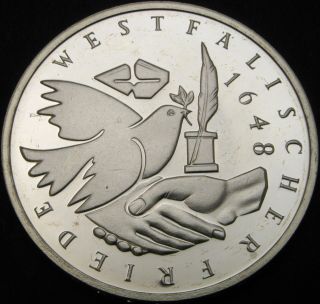 Germany 10 Mark 1998g Proof - Silver - Peace Of Westphalia - 2513 ¤