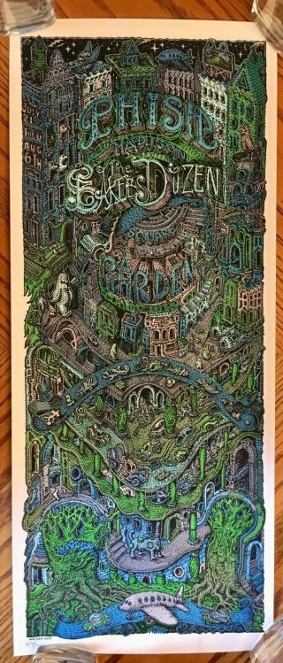 Phish Bakers Dozen David Welker Madison Square Garden 2017 Nyc Art Print Poster