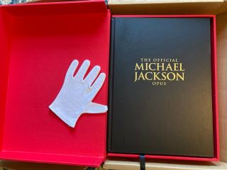 1st Edition Official Michael Jackson Opus Book & Glove