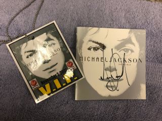 Michael Jackson - Invincible Autographed Signed Cd,  Vip Pass Virgin Megastore