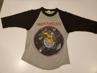 Vintage Iron Maiden 1983 World Piece Concert Tour Tshirt Shirt -