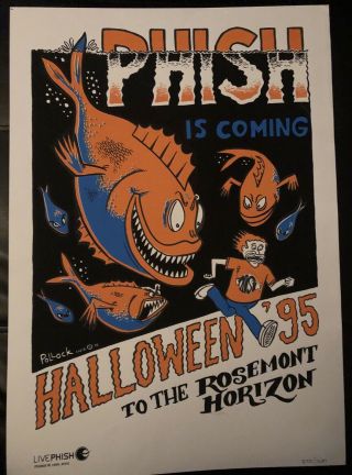 Phish Poster Pollock Halloween 1995 2nd Edition