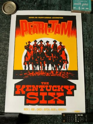 Pearl Jam Concert Poster Lexington Kentucky Ames Bros 2016 N/r