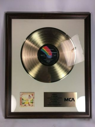 Elton John Goodbye Yellow Brick Road Gold Record 500,  000 Sales In - House Award