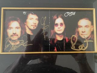Black Sabbath Ozzy Osbourne Reunion Memorabilia Tour Cd Sleeves Signed Concert