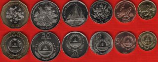 Cape Verde Set Of 6 Coins: 1 - 100 Escudos 1994 Unc