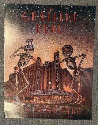 Grateful Dead Radio City Music Hall 1980 York
