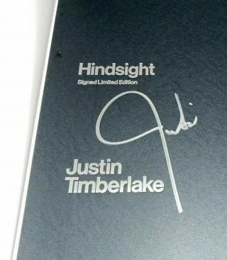 Autographed Justin Timberlake Hindsight Book Collectors Numbered Out Of 500