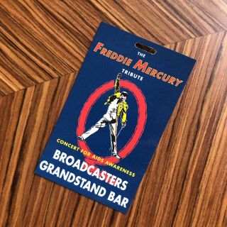 Freddie Mercury Queen Tribute Concert 1992 Broadcasters Grandstand Pass - Rare