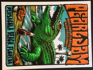 Pearl Jam Concert Poster Deluna Festival September 21,  2012