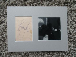 Rolling Stones Stunning Brian Jones Vintage 1964 Signed Autograph Book Page