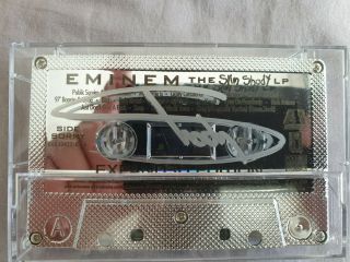 Signed Eminem SSLP20 Expanded Collector Chrome Cassette Autographed Slim Shady 3