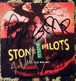 Stone Temple Pilots - Fully Signed Core Cd Booklet,  With Proof