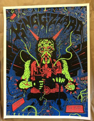 King Gizzard And The Lizard Wizard York 2019 Tour Poster Jason Galea X/100