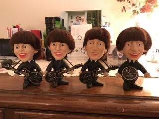 Beatles Remco Dolls Set Of Four Soft Bodied