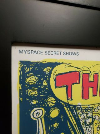 Limited 120/700 The Flaming Lips Secret Shows Concert Poster Autographed 2009 2
