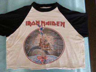 Iron Maiden " Vintage Tour Shirt - The Beast On The Road Tour 1982 "