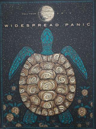 Todd Slater - Widespread Panic 2013 Fall Tour Turtle S/n