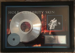 Riaa Platinum Album Award Hole Celebrity Skin Courtney Love Nirvana Shippin