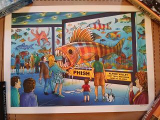 Phish Poster Alpine Valley East Troy Wi 2004 Limited Low Number 362/1000 Rossit