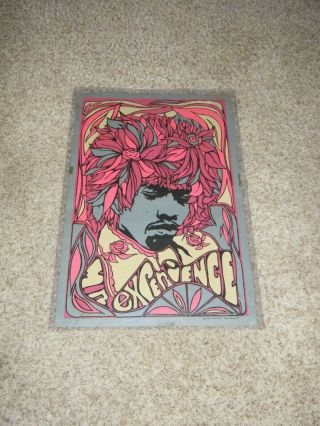Vintage Jimi Hendrix Poster Pandora Productions 1967