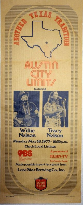 Willie Nelson Tracy Nelson Austin City Limits Concert Poster
