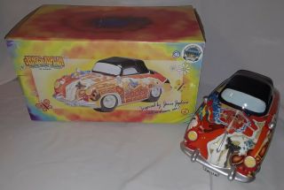 Janis Joplin Porsche Vandor Musical Ceramic Container Music Box Cookie Jar 2000