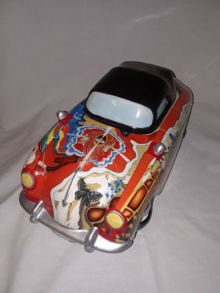 Janis Joplin Porsche VANDOR Musical Ceramic Container Music Box Cookie Jar 2000 2