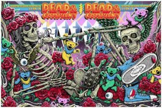 Dead & Company Poster Set Set Hampton Coliseum Hampton,  Va 11/8 & 11/9 2019 Vip