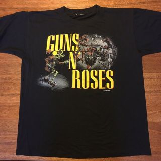 Vintage 1987 Banned Guns N Roses Appetite For Destruction Tour T Shirt