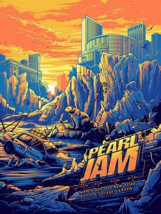 Pearl Jam Poster - York City - Dan Mumford - Artist Edition - Ap