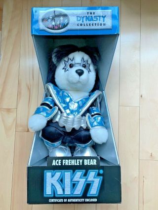 Kiss Ace Frehley Dynasty Bear Never Removed From Box 1998 Spencer Exclusive