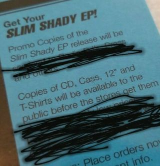 Slim Shady EP Release Party flyer Eminem ICP beef Infinite Bassmint Soul Intent 3