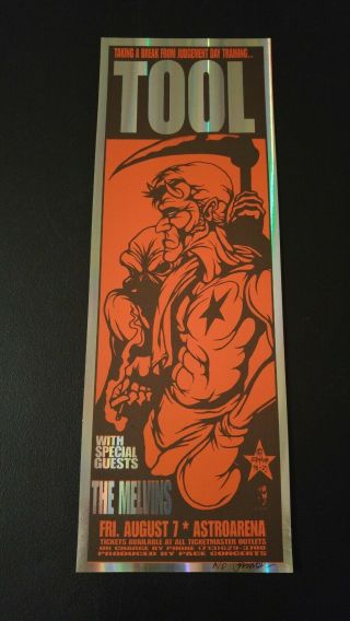 Rare Ap Red Foil Tool Melvins Mini Print Jermaine Rogers Poster Devil Boxer Tx
