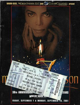 Michael Jackson 30th Anniversary Concert Programme Ticket Handbills Press Kit